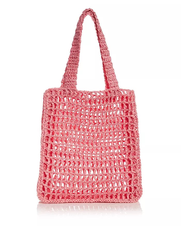 AQUA Beach Bags Pink AQUA - Crochet Tote