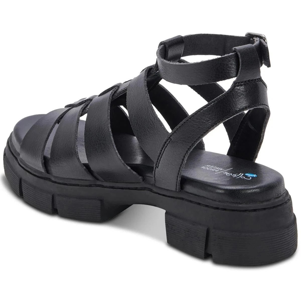 AQUA COLLEGE Womens Shoes 42 / Black AQUA COLLEGE - Buckle Open Toe Strappy Sandals