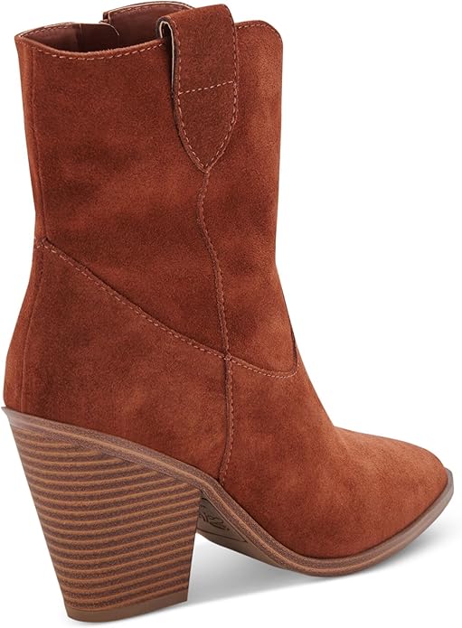 AQUA COLLEGE Womens Shoes 41 / Brown AQUA COLLEGE - Pull Tab Padded Pointed Boots