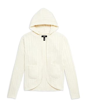 AQUA Girls Jackets XXS / Off-White AQUA - KIDS - Chenille Hooded Cardigan