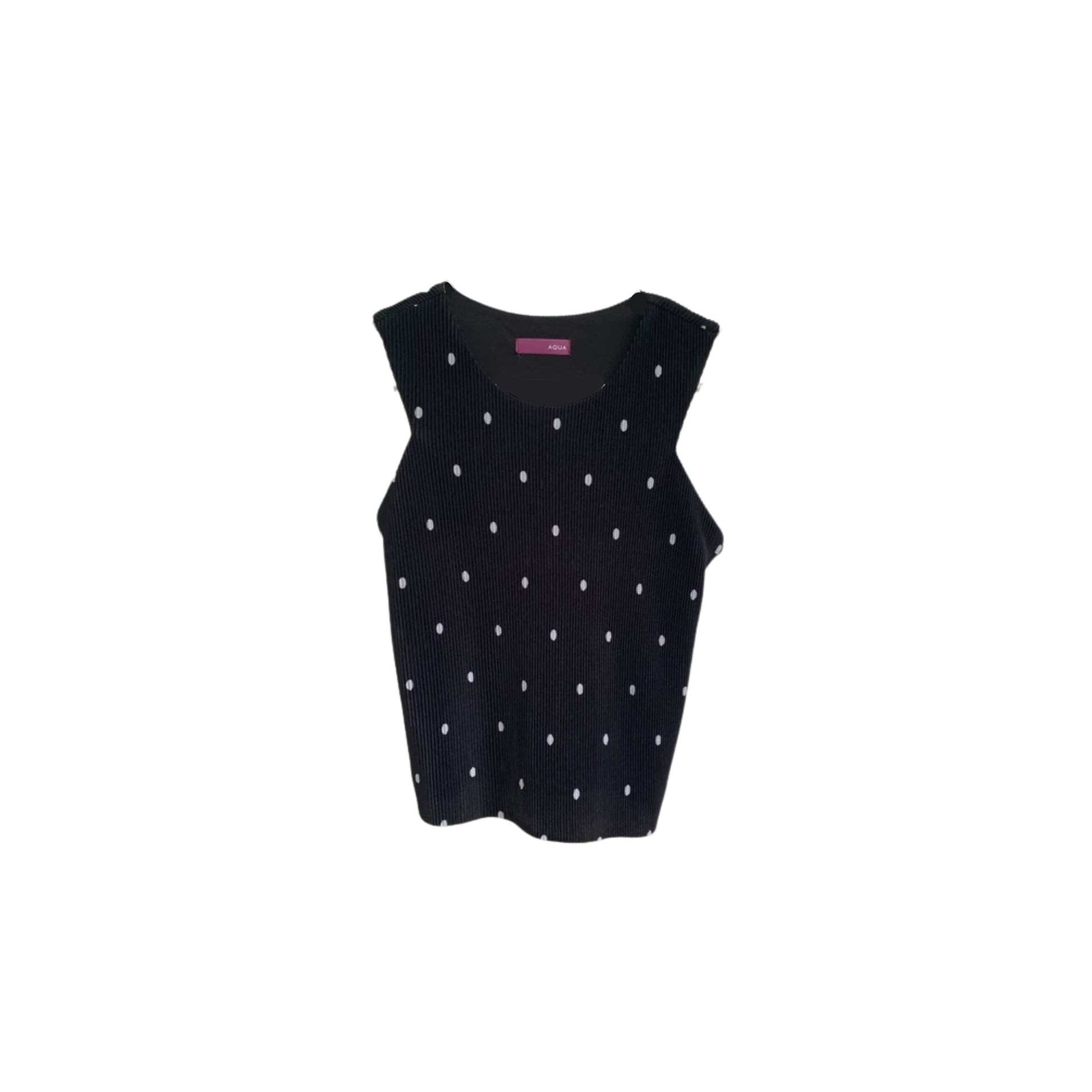 AQUA Girls Tops XL / Black AQUA -  Textured Top
