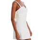 AQUA Womens Dress S / White AQUA - Bow Back Short Dress