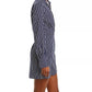 AQUA Womens Dress M / Navy AQUA - Striped Short Dress