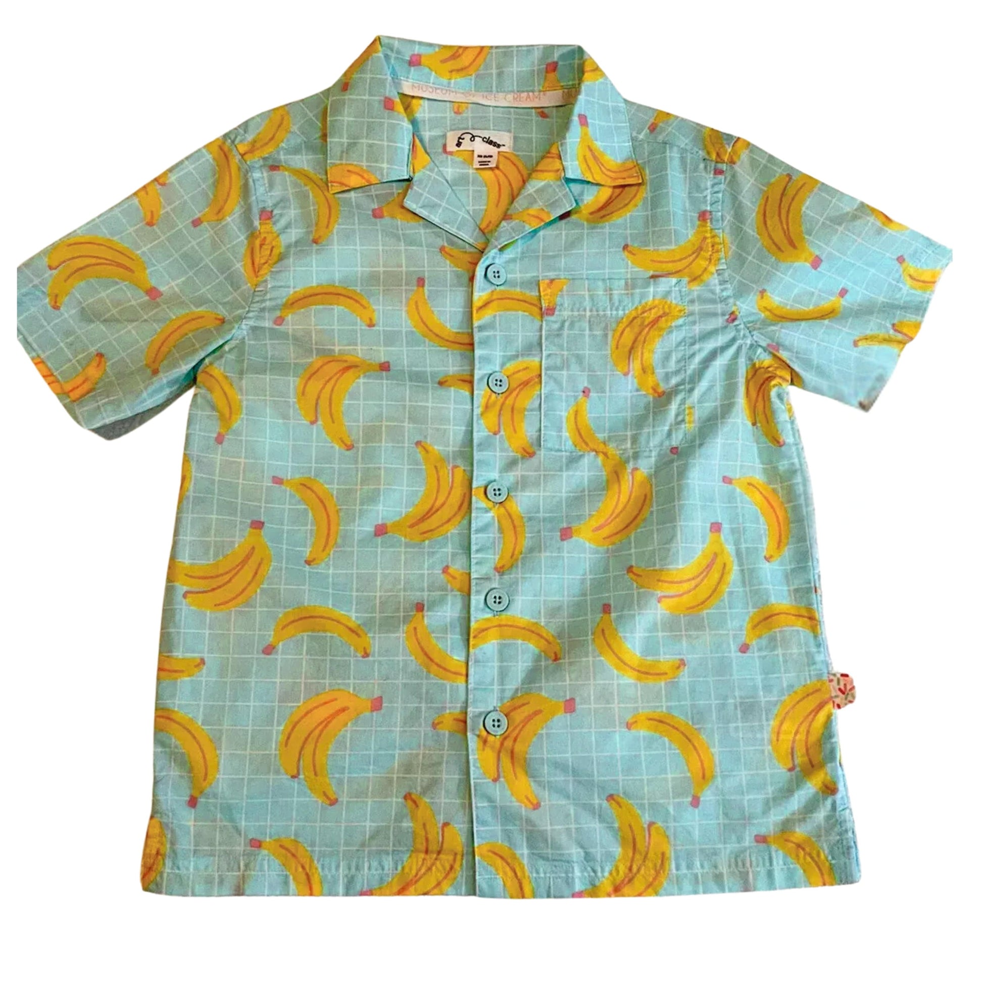 ART CLASS Girls Tops S / Multi-Color ART CLASS - Banana Printed Button Down Shirt