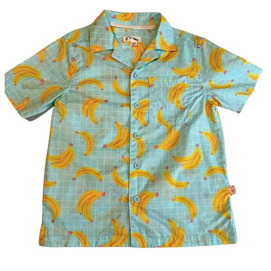 ART CLASS Girls Tops S / Multi-Color ART CLASS - Banana Printed Button Down Shirt