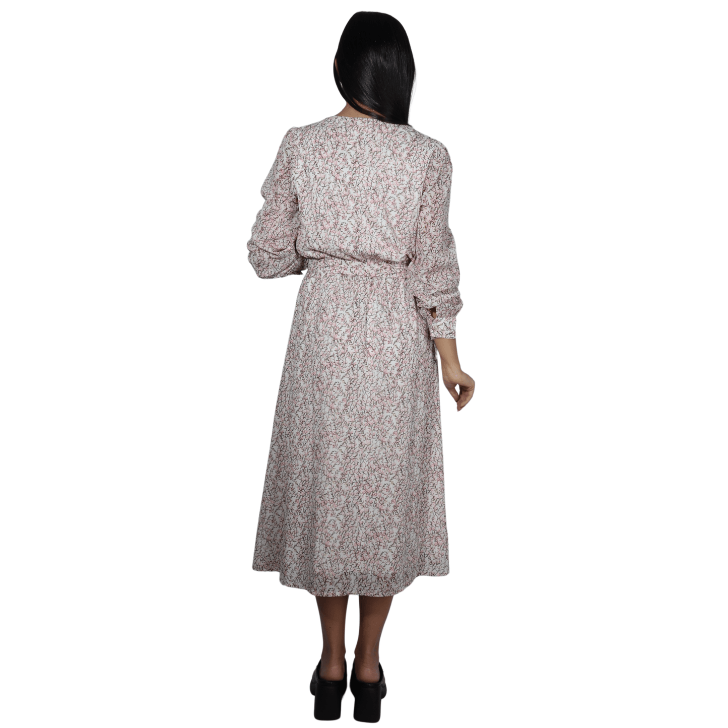 ART LOVE Womens Dress M / Multi-Color ART LOVE - Flower pattern long dress