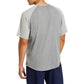 ASICS Mens sports M / Grey ASICS - Performance Short Sleeve Henley