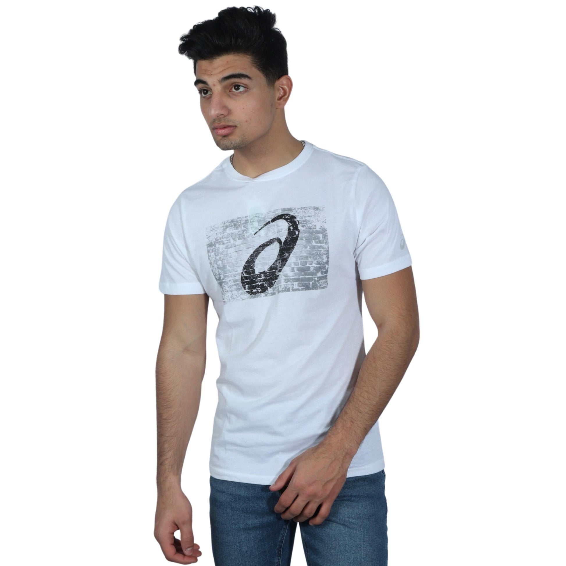 ASICS Mens Tops S / White ASICS - Round Neck T-shirt