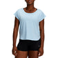 ASICS Womens sports M / Blue ASICS - Linear Training Crop Top