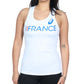 ASICS Womens Tops S / White ASICS - Printed FRANCE Tank Top