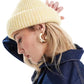 ASOS Hats & Headbands Yellow ASOS - Wool Rib Beanie