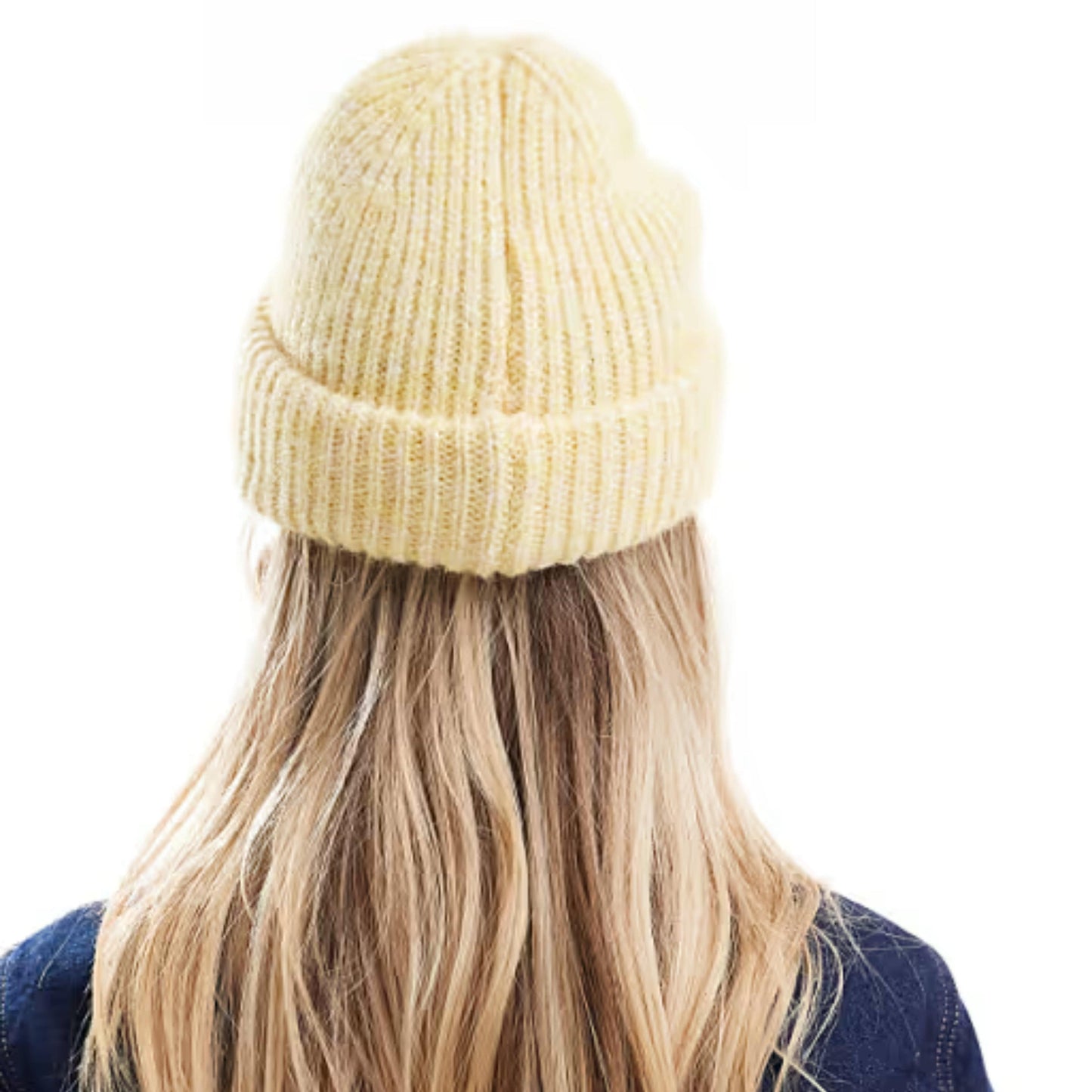 ASOS Hats & Headbands Yellow ASOS - Wool Rib Beanie