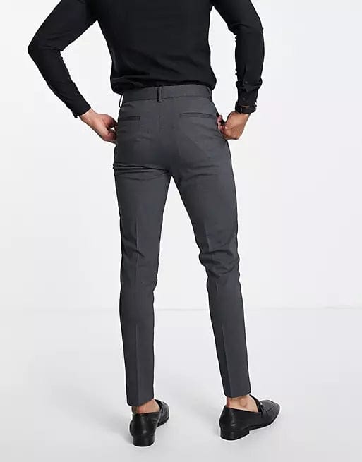 ASOS Mens Bottoms XS / Dark Grey ASOS - Slim Smart Trouser