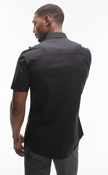ASOS Mens Tops Tall S / Black ASOS -  Formal Slim Fit shirt
