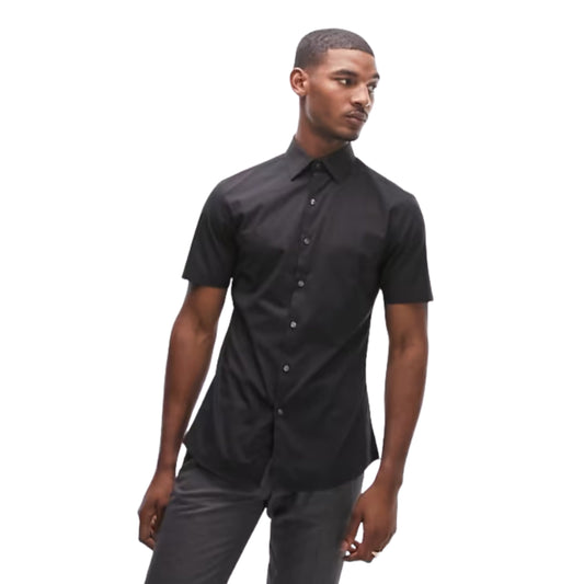 ASOS Mens Tops Tall S / Black ASOS -  Formal Slim Fit shirt