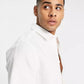 ASOS Mens Tops M Long Tall / White ASOS - Regular Smart Linen Shirt