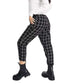 ASOS Womens Bottoms S / Black ASOS  - Petite smart tapered trouser in mono check