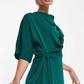 ASOS Womens Dress XS / Green ASOS - Cowl Neck Midi Dress With Wrap Skirt