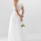 ASOS Womens Dress M / White ASOS - Lace Halter Neck Maxi Wedding Dress