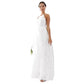 ASOS Womens Dress M / White ASOS - Lace Halter Neck Maxi Wedding Dress