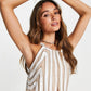 ASOS Womens Dress S / Beige ASOS - Linear Embellished Dress