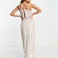 ASOS Womens Dress S / Beige ASOS - Linear Embellished Dress