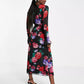 ASOS Womens Dress XS / Multi-Color ASOS - Tall button through maxi tea dress