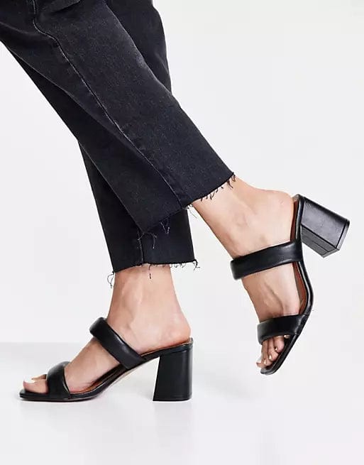 ASOS Womens Shoes 35 / Black ASOS -  Wide Fit Hyatt Padded Mules