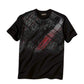 ATLAS FOR MEN Mens Tops L / Black ATLAS FOR MEN - Printed Short Sleeveles T-Shirt