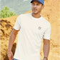 ATLAS FOR MEN Mens Tops L / White ATLAS FOR MEN - Round Neck Short sleeves T-Shirt