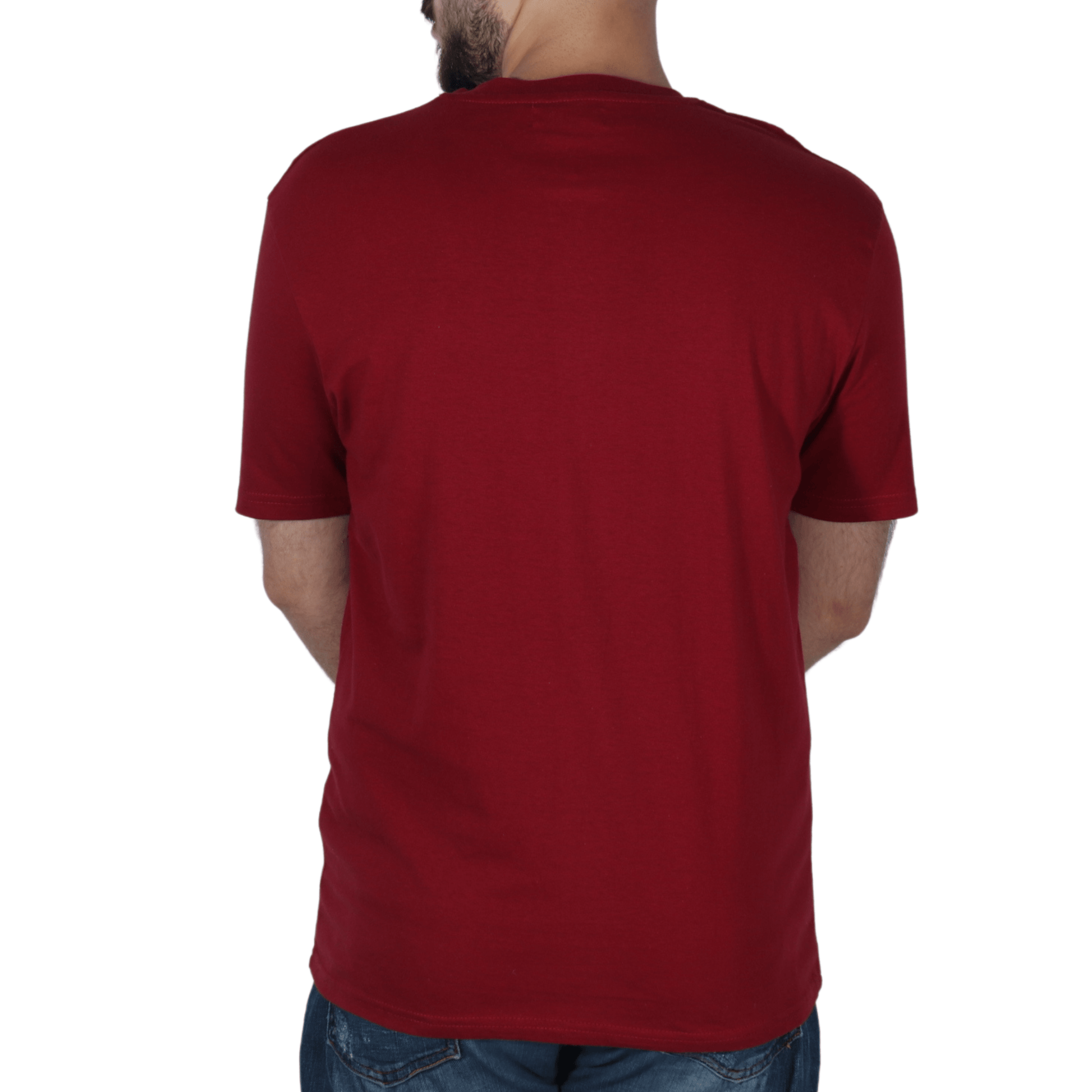 ATLAS FOR MEN Mens Tops M / Red ATLAS FOR MEN - Sold Color Short Sleeves
