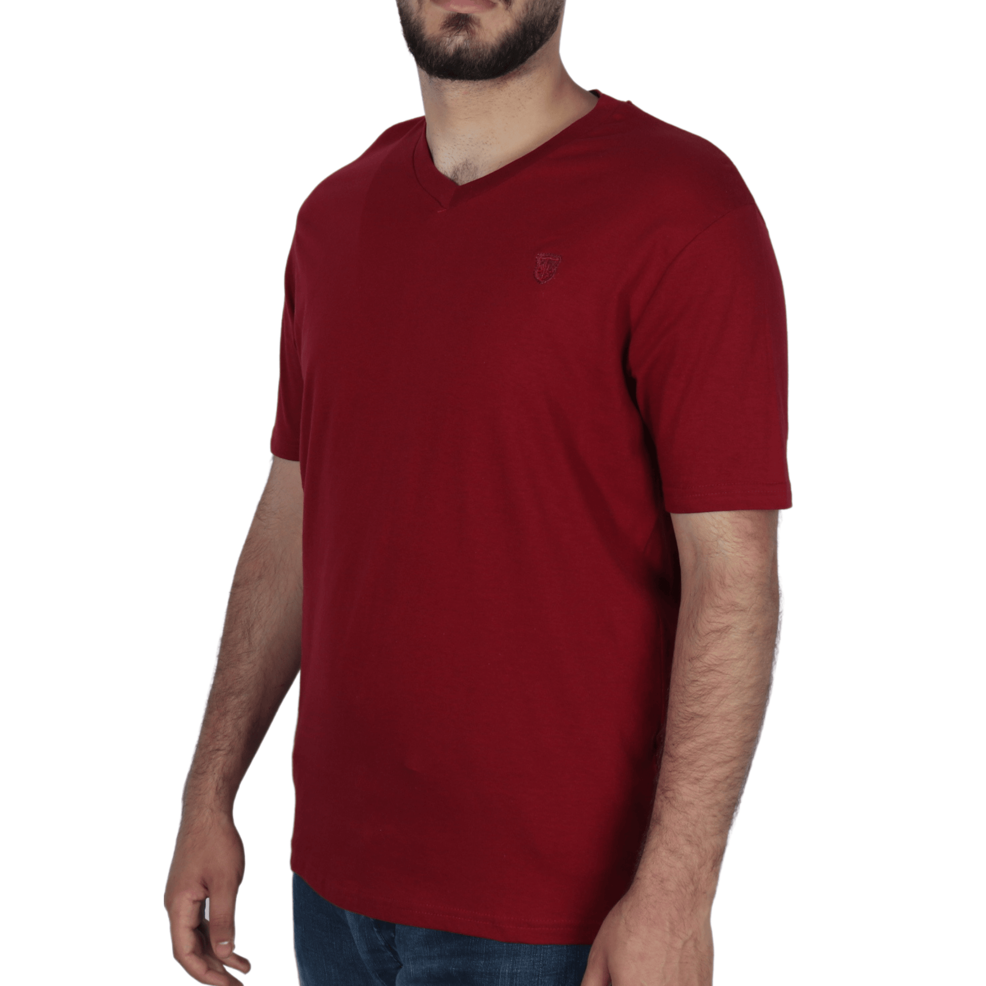ATLAS FOR MEN Mens Tops M / Red ATLAS FOR MEN - Sold Color Short Sleeves