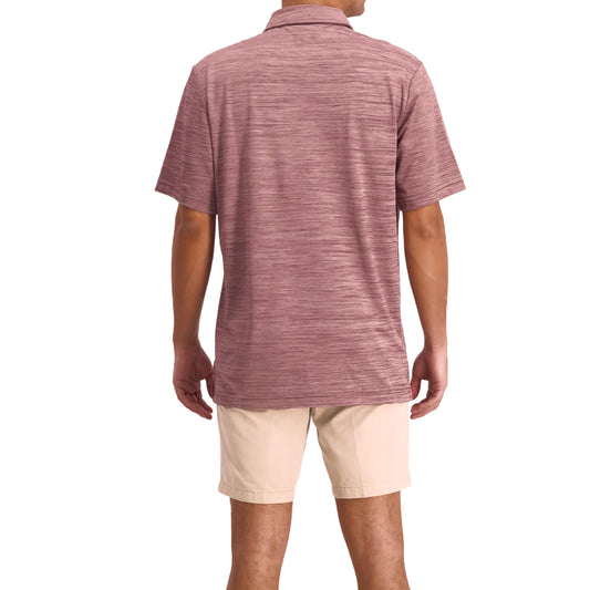 ATTACK LIFE Mens Tops S / Purple ATTACK LIFE -  Norman Mens Heathered Logo Polo T-Shirt