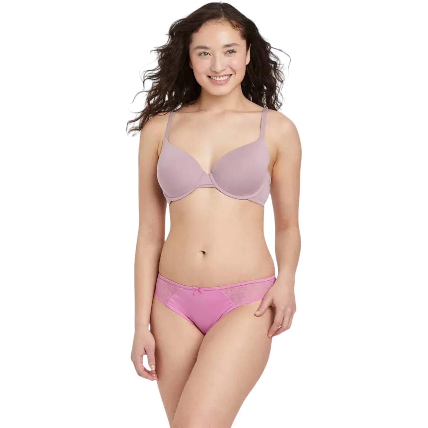 AUDEN Womens Underwear L / Pink AUDEN - Women's Lace Bikini Underwear