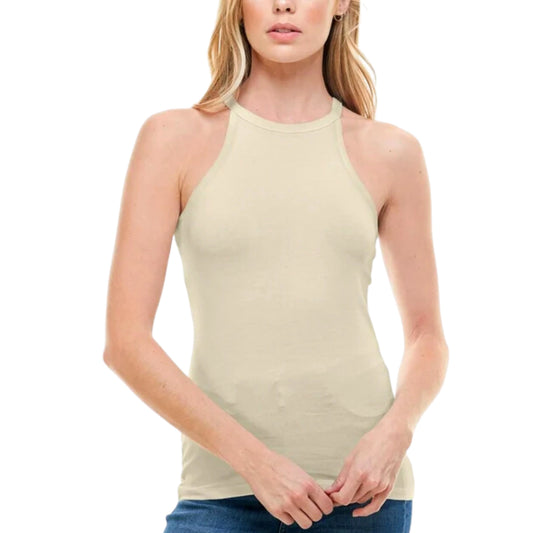 AVETO Womens Tops M / Beige AVETO - Racerback Tank Top