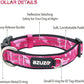 AZUZA Pet Accessories Pink AZUZA - Reflective Dog Collar and Leash Set