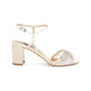 BADGLEY MISCHKA Womens Shoes 39.5 / Off-White BADGLEY MISCHKA - Jeweled Sandals