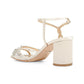 BADGLEY MISCHKA Womens Shoes 39.5 / Off-White BADGLEY MISCHKA - Jeweled Sandals