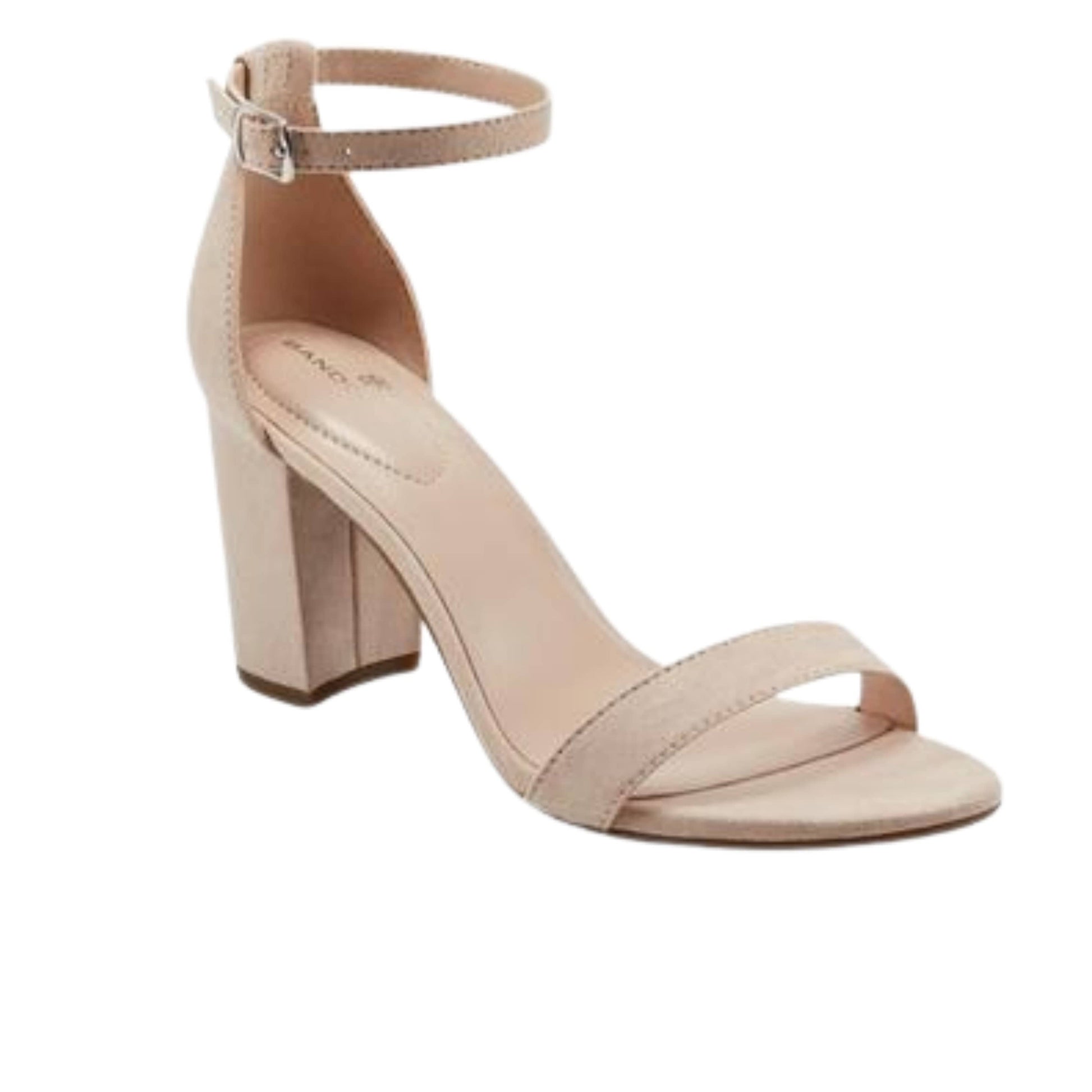 BANDOLINO Womens Shoes 40 / Beige BANDOLINO -  Block Heel Buckle Dress Heeled Sandal