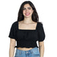 BAR III Womens Tops M / Black BAR III - Square Neck Blouse