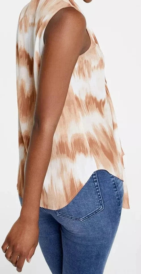 BAR III Womens Tops M / Multi-Color BAR III - Tie Dye Bow Blouse