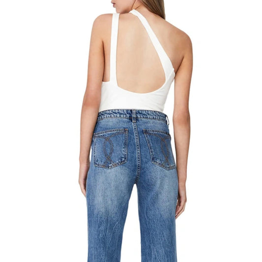 BARDOT Womens Tops XS / White BARDOT - One Shoulder Bodysuit