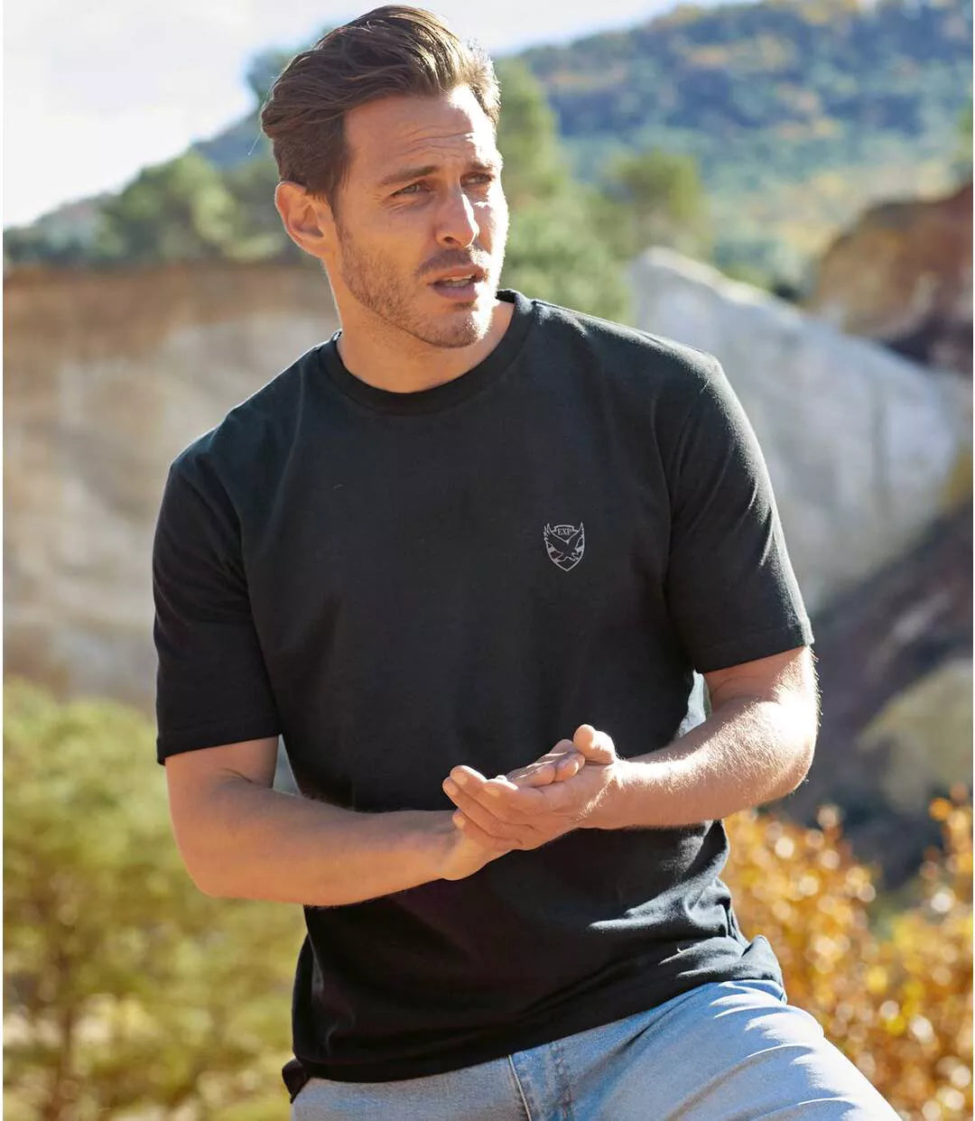 ATLAS FOR MEN - Round Neck Short sleeves T-Shirt