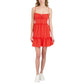 BCBG L / Coral BCBG - Ruffled Cami Dress