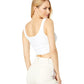 BCBG Womens Tops S / White BCBG - Tassel Drawstring Tank Top