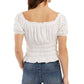 BCX Womens Tops S / White BCX - Double-Face Gauze Top