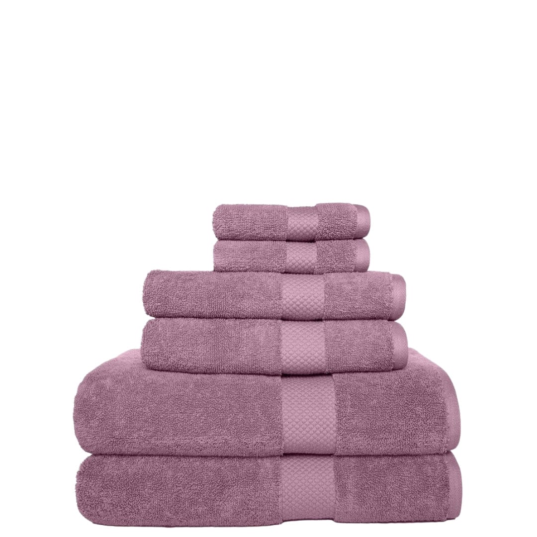 BELMOND Towels 6 Pieces / Purple BELMOND - 6-Pieces 650 GSM Cotton Bath Towel Set