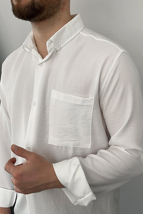 SAYFA - Single Pocket Linen Shirt