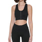 Beyond Marketplace M / Black CLAVIN KLEIN - Ribbed Racerback Longline Low Bra