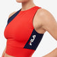 Beyond Marketplace Multi-Color / XS FILA - Racerback Cropped Tank Top